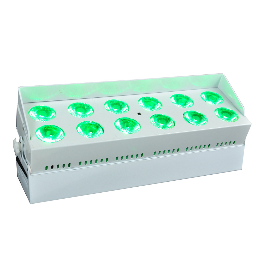 12 個のバッテリー電話コントロール ホワイト/ブラック シェル LED ウォール ウォッシャー FD-AB1218A